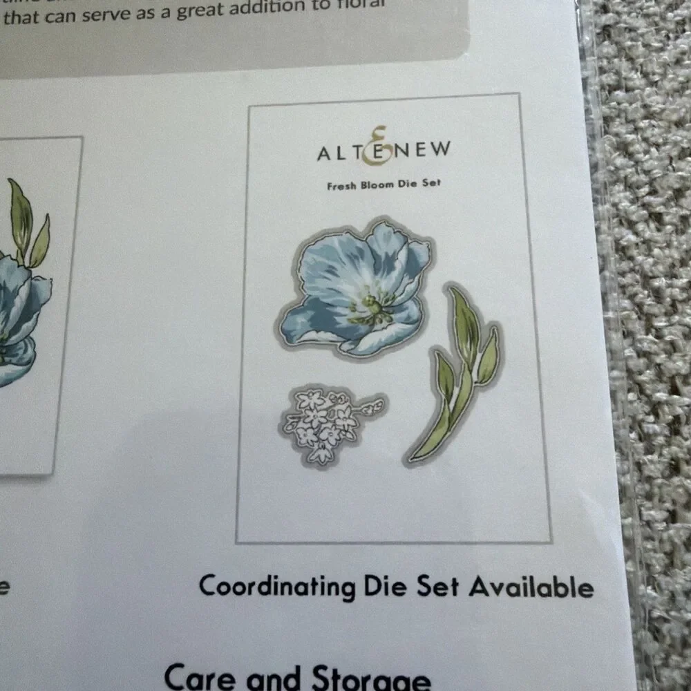 Altenew Fresh Bloom Layering Clear Stamps Flowers floral thank you fauriei poppy